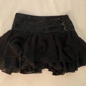 XS Vintage BEBE Black Mini Skirt